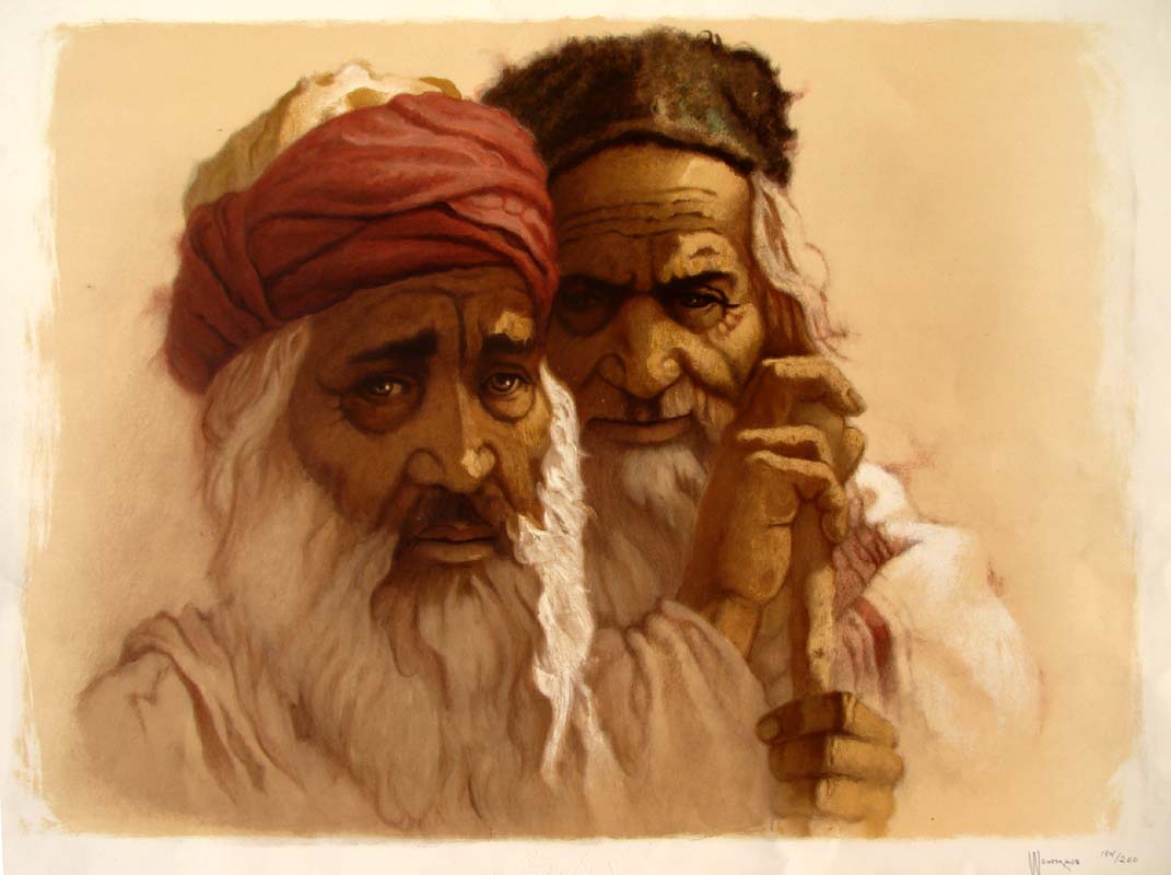 Two Yemenite Men by Sonny Weintraub