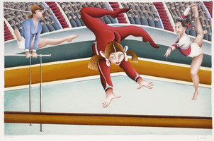 Gymnasts by Yuval Mahler