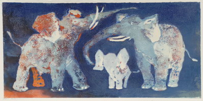 Elephants III by Edwin Salomon