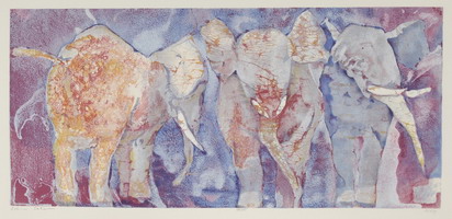 Elephants II by Edwin Salomon