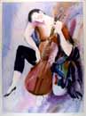 The Cellist I by Alexander Klevan