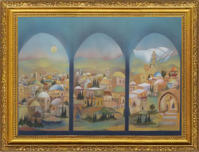 3 Jerusalem Windows by Ben AvraHam Nhamani