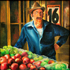 Fruit Seller by David Cohen